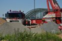 Betonmischer umgestuerzt Koeln Deutz neue Rheinpromenade P120